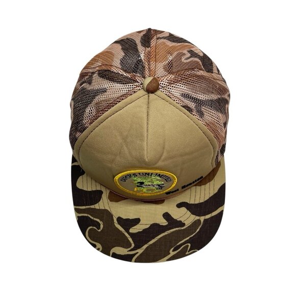Ducks Unlimited 50th Anniversary Camo Hunting Snapback Trucker Hat Mesh Patch - Picture 2 of 8